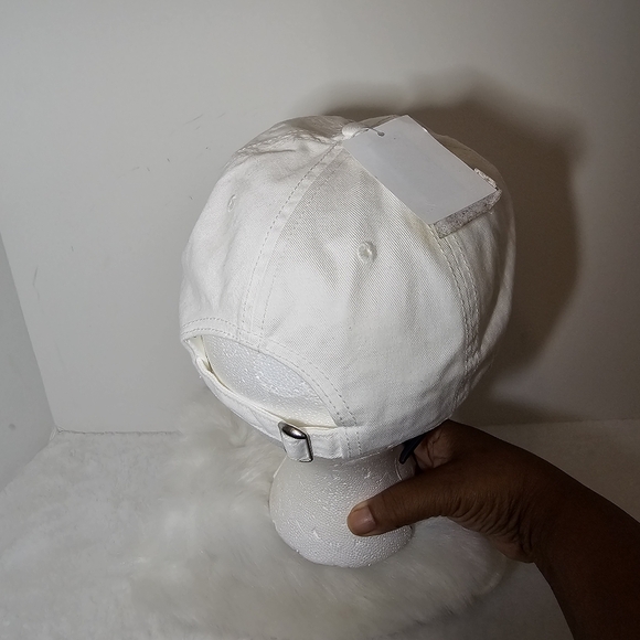 Embroidery Malibu Beach Pickleball Adjustable w/ Buckle Cap Hat Women White NWT - Picture 4 of 9